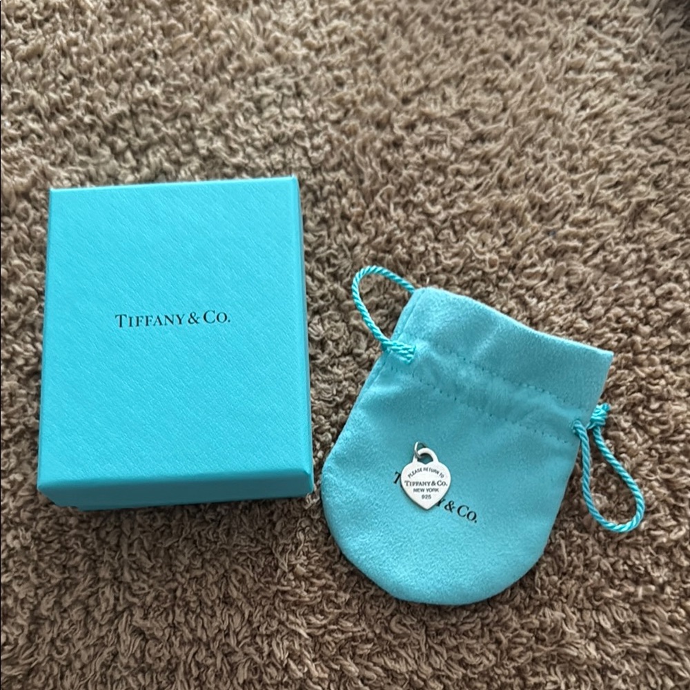 Tiffany & Co. Blue Jewelry Box and Pouch